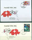 Швейцария, ЧМ 2006, Отборочная Группа, 10 конвертов-миниатюра